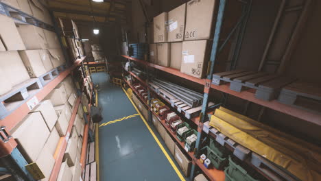 interior of a warehouse storage of retail shop