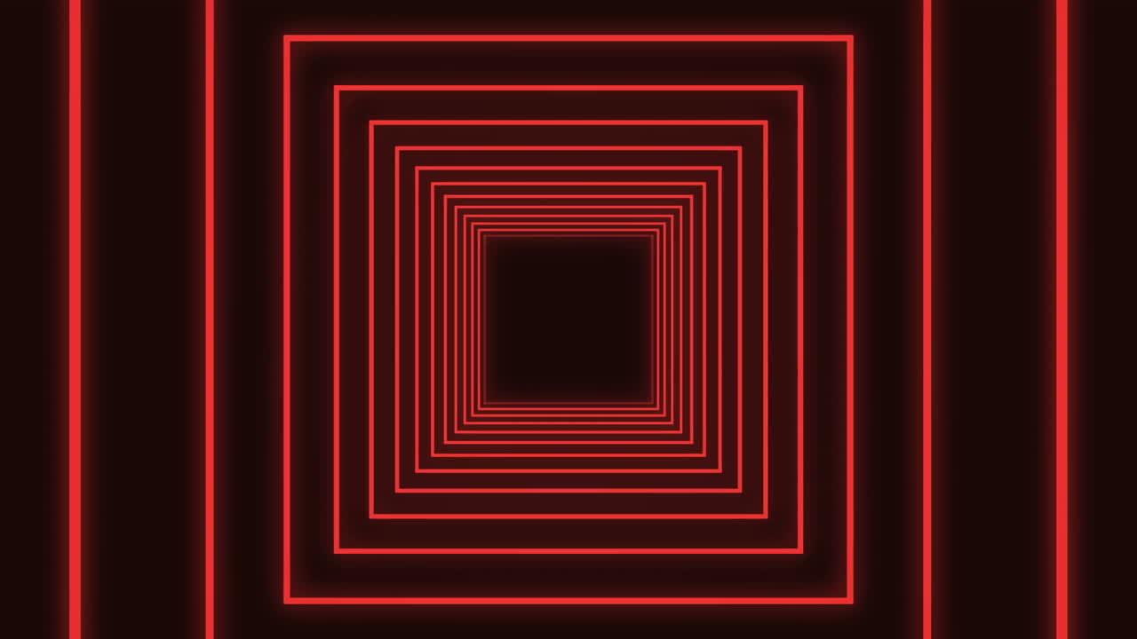 동심선의 디지털로 생성된 비디오