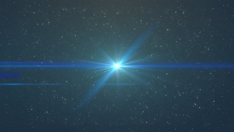 animación de luces parpadeando sobre el cielo nocturno