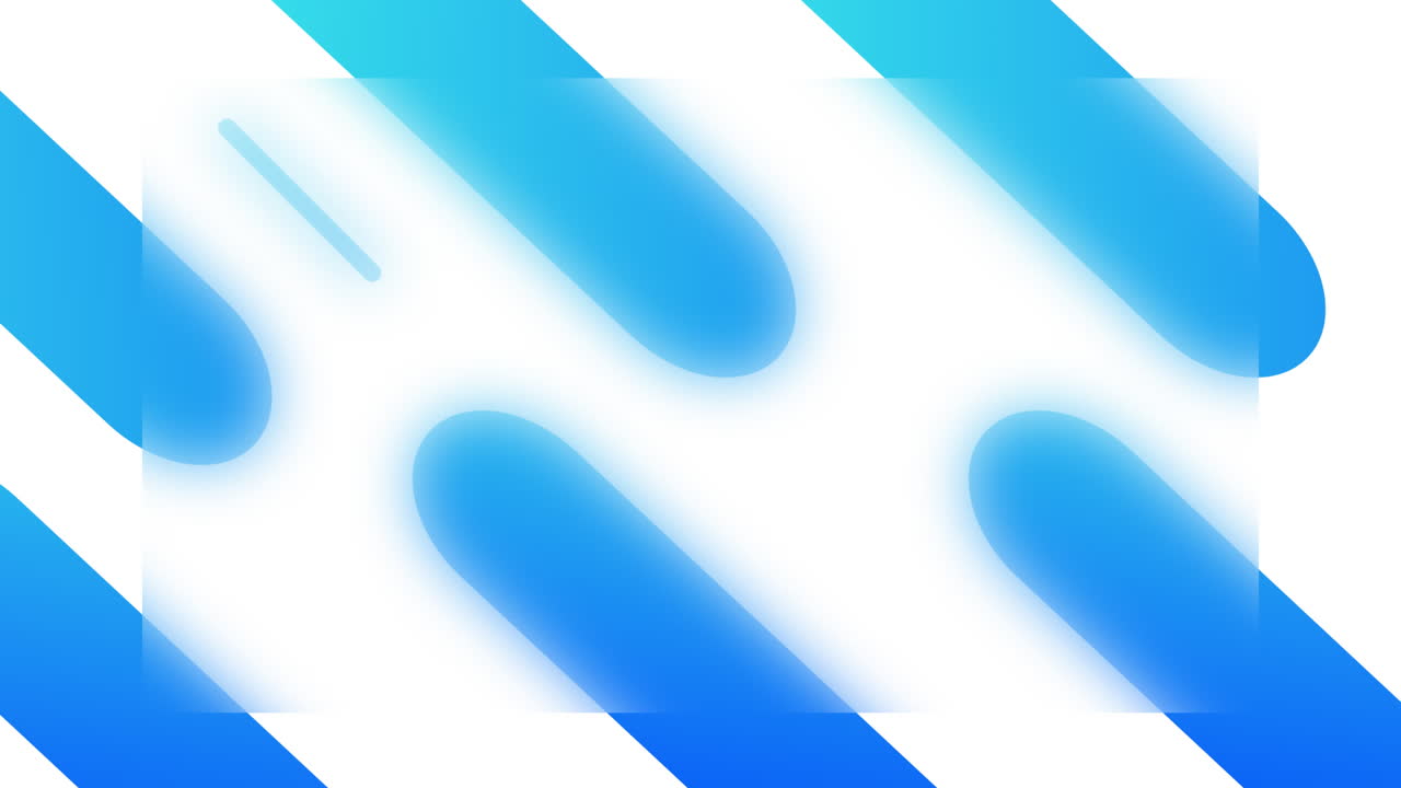 ⁇ 색 배경에 여러 디지털 다채로운 모양의 아이콘의 애니메이션