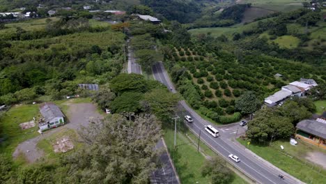 vehicles on the highway in pereira, colombia d