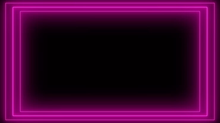 Abstract Neon Purple Frame Endless Tunnel Seamless Loop.