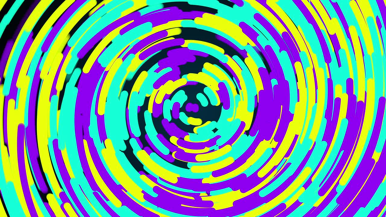 Multicolored radial lines