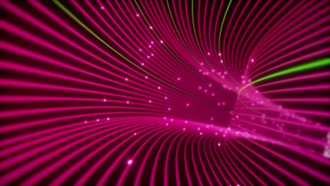 abstract glowing pink tunnel