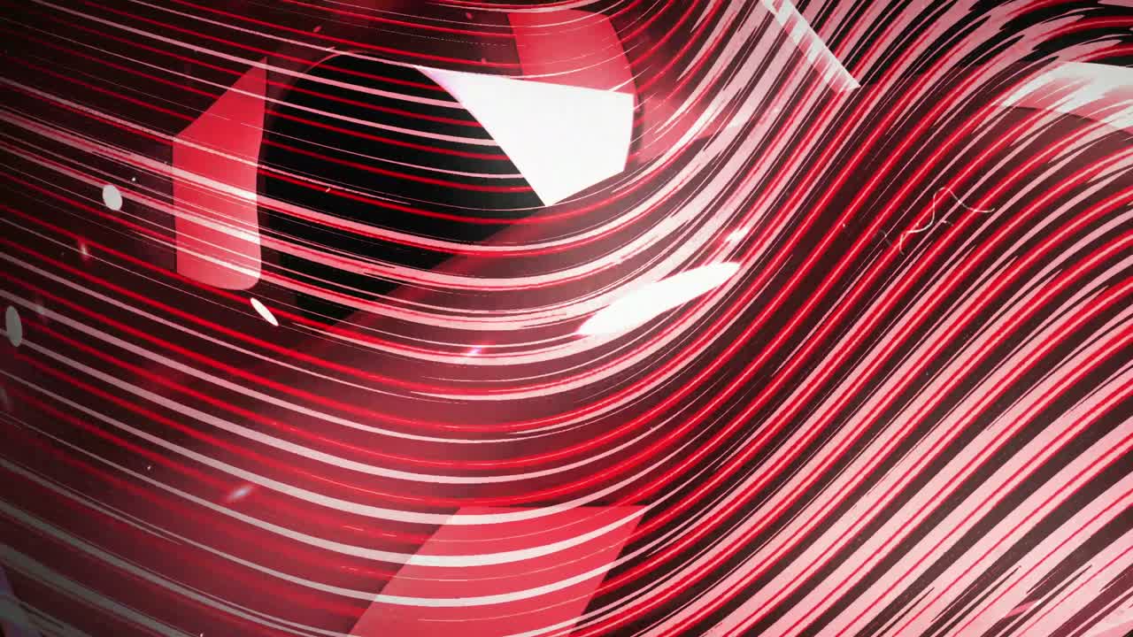 Dynamic Red and Black Abstract Wavy Lines Background
