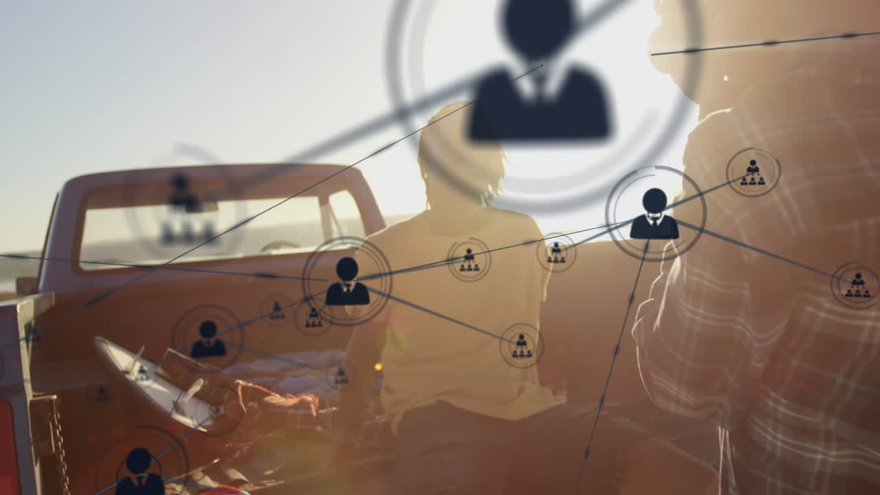 아프리카계 미국인 여성이 남편의 사진을 찍는 것을 반대하는 프로필 아이콘 네트워크