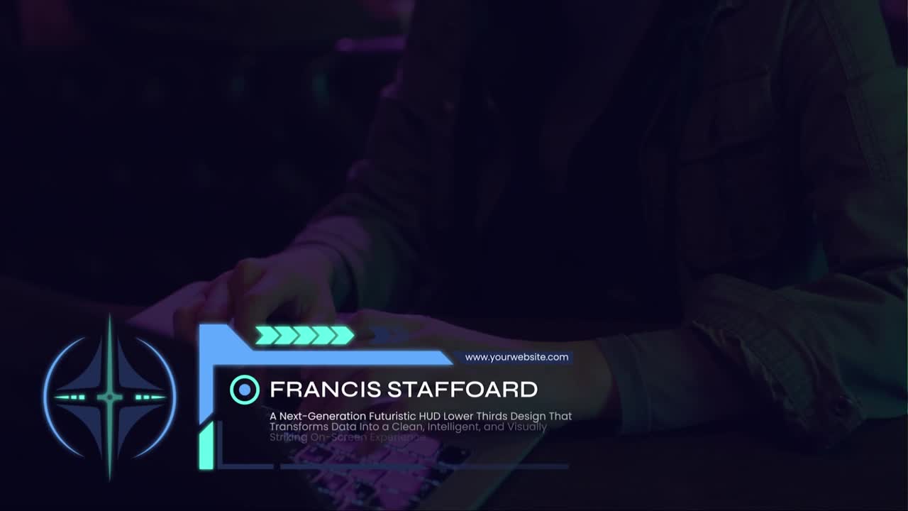 Futuristic HUD Lower Thirds After Effect