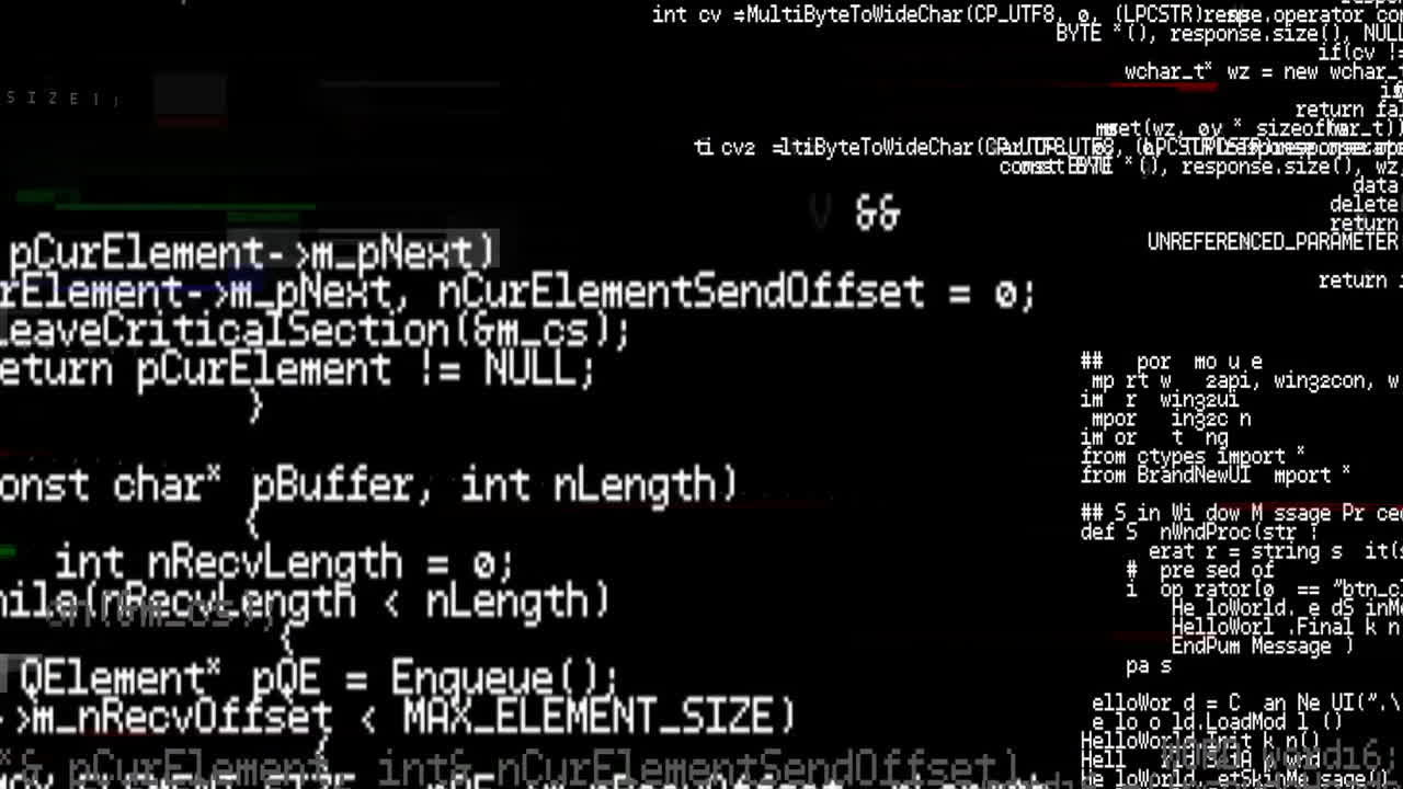 gegevensverwerking op zwarte achtergrond