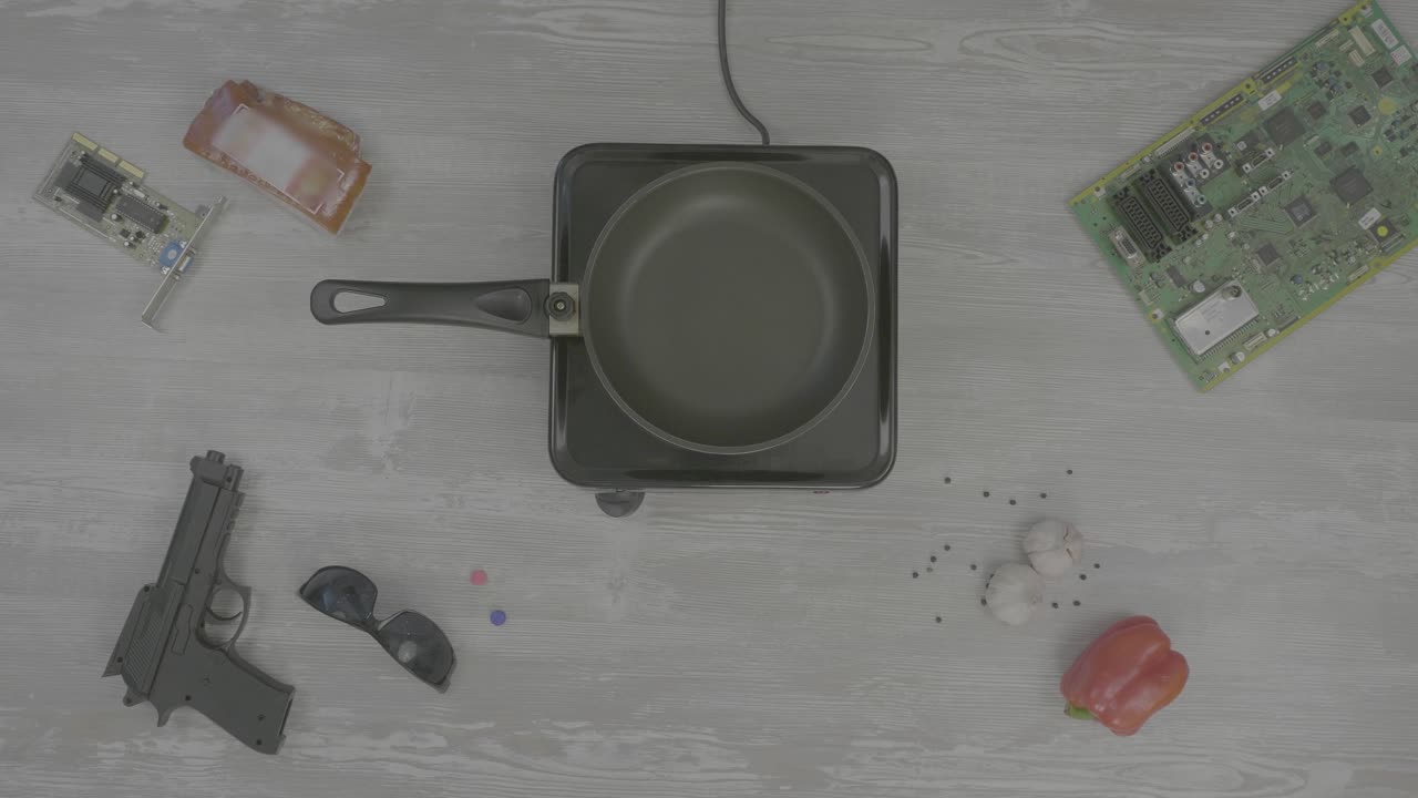 демонстрация приготовления пищи с необычными ингредиентами