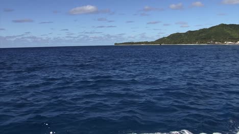 leaving the island of rarotonga, cook islands