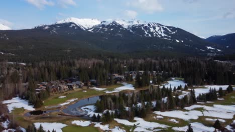beautiful snow covered mountains and natural scenery in british columbia, canada