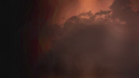 sky with dark clouds and lightning