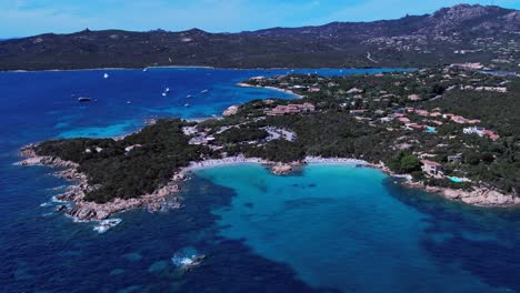 spiaggia del pirata in capriccioli sardinia italy aerial