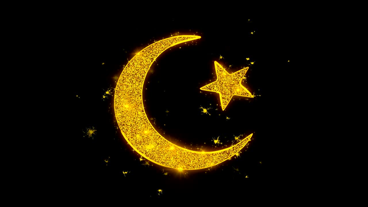 estrella y media luna símbolo icono del islam
