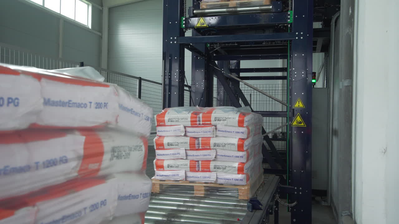 건축 재료의 자동 포장 및 운반