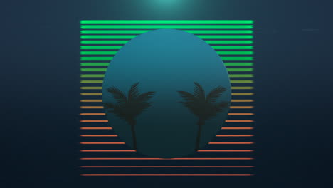 Motion-retro-summer-abstract-background-with-palm-trees-in-frame-6