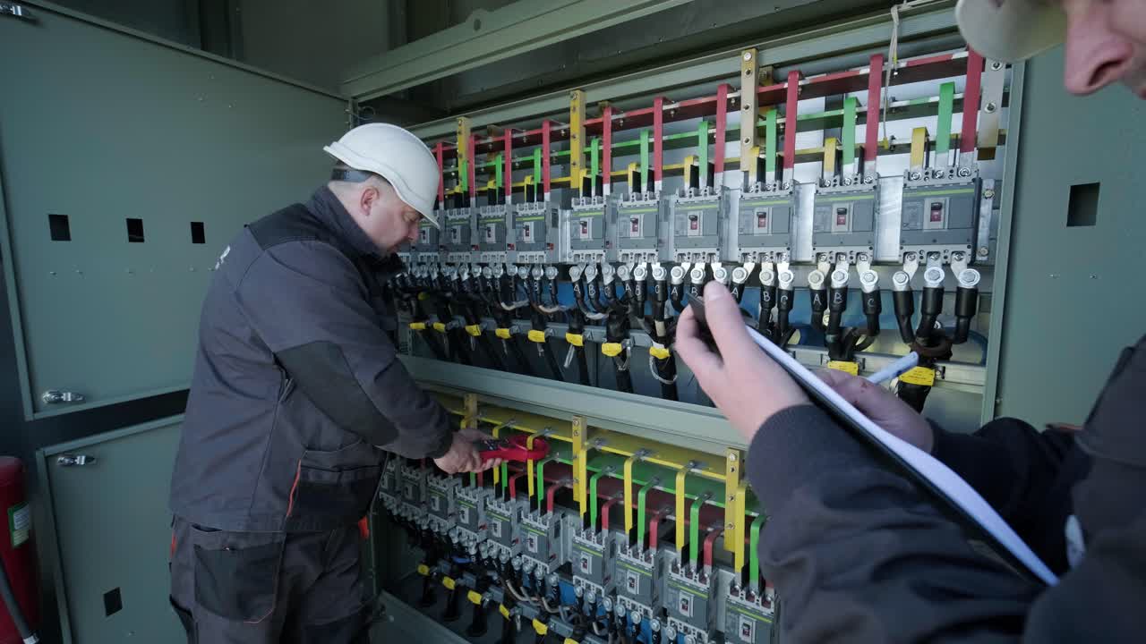 태양 전지 패널 스위치 기기 구역의 작동 전압 수준을 확인합니다.