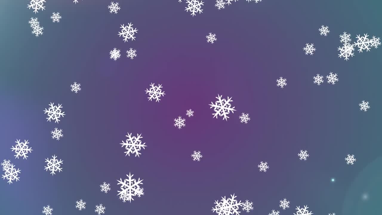 Animation of winter scenery