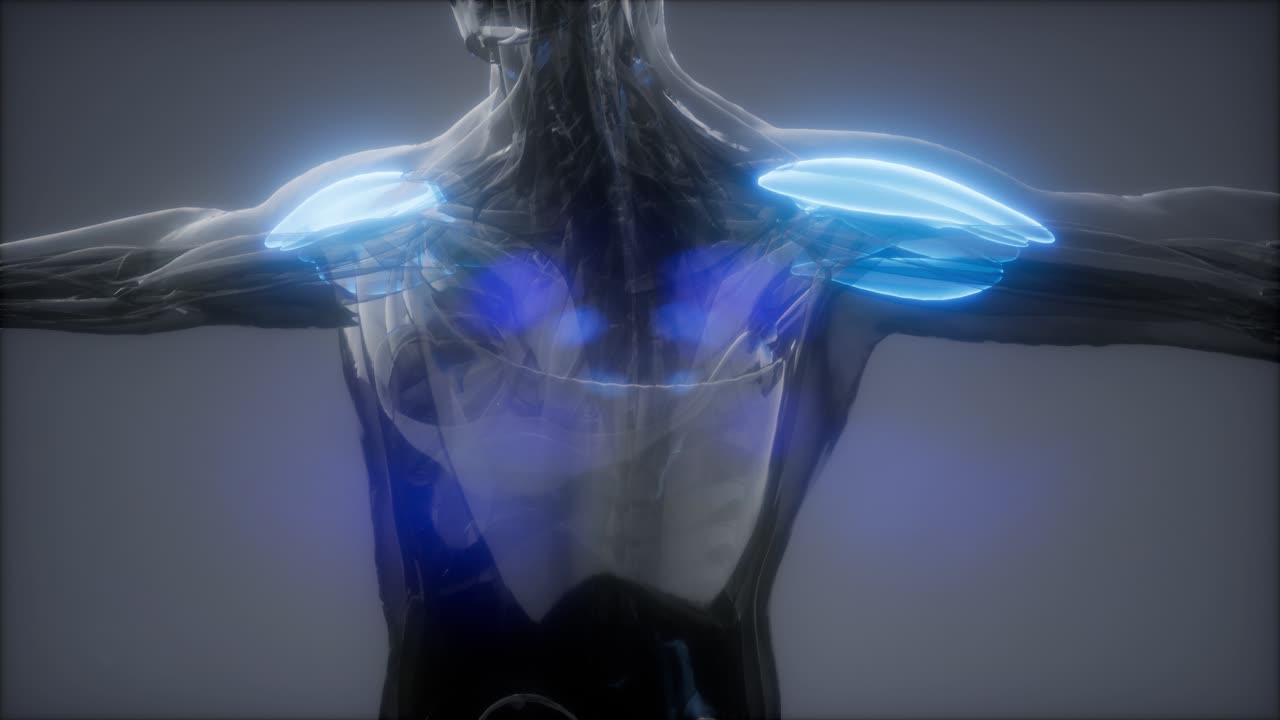 델토이드 - 눈에 보이는 근육 해부학 지도