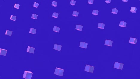 animation of purple squares in purple background