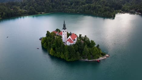 slovenia lake bled aerial drone 6.mp4