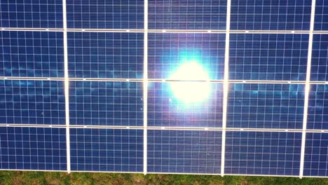 top view of a new solar farm