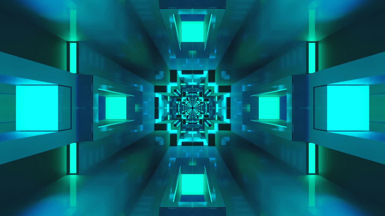 A mesmerizing tunnel visual featuring vibrant blue and black patterns flows seamlessly in a captivating loop, ideal for enhancing screen displays with an energetic vibe