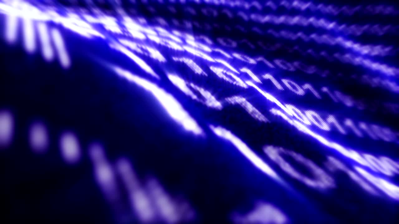 números de código binario de fondo, bucle