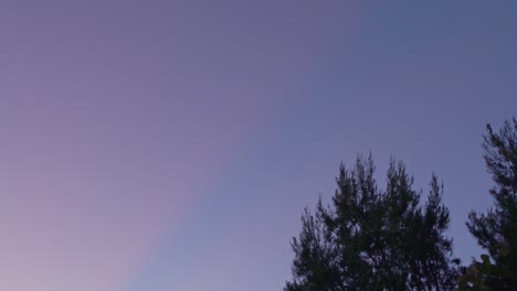 footage of clear blue sky over parnitha mountain, greece, during golden hour