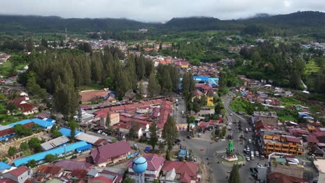 city or kota of berastagi, main tourist district