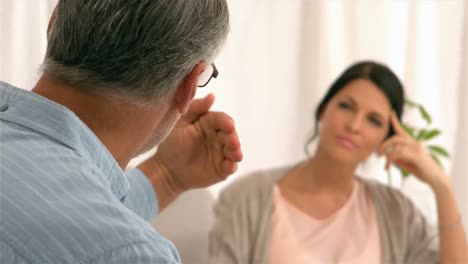 patient talking to female doctor