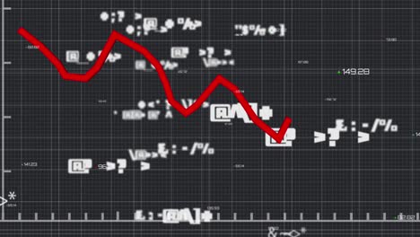 animation du traitement des données sur fond noir