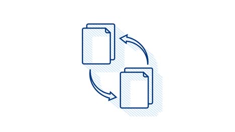 icono de sombra con intercambio de archivos. icono de almacenamiento en la nube. almacenamiento de datos. gráfico de movimiento