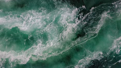 Waves-of-water-of-the-river-and-the-sea-meet-each-other-during-high-tide-and-low-tide.