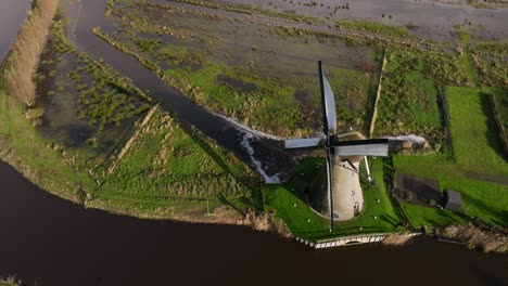 high angle aerial view of boezemmolen nr