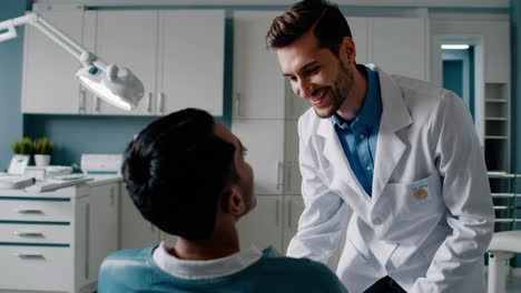 doctor-patient interaction in dental office