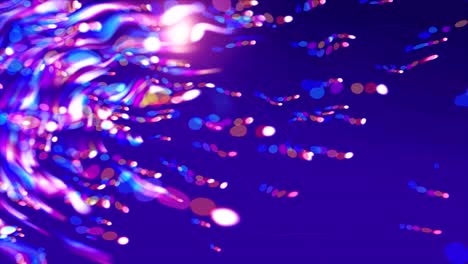 bright dot abstraction of flying lights in the space, modern computer generated background, 3d render backdrop