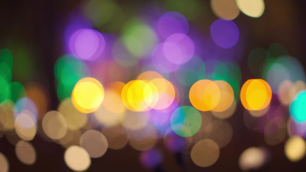 Multicolor blurred background light bokeh