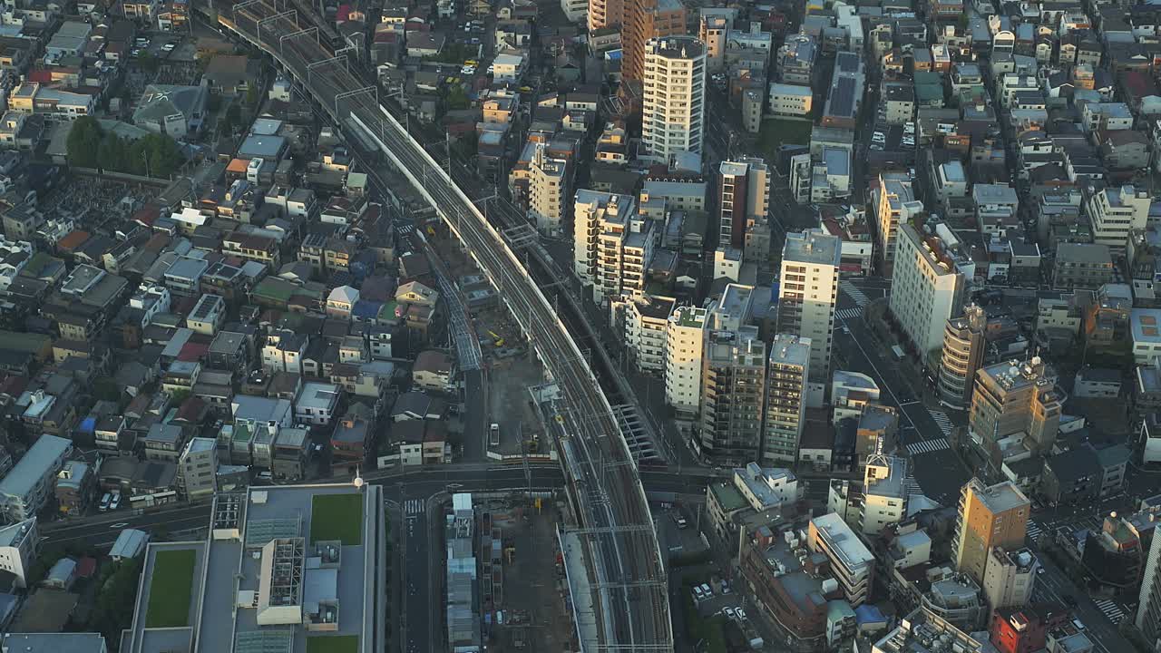 Dense Cityscape Of Tokyo View From The Observation Tower Of Tokyo Skytree In Sumida, Tokyo, Japan. High Angle Shot