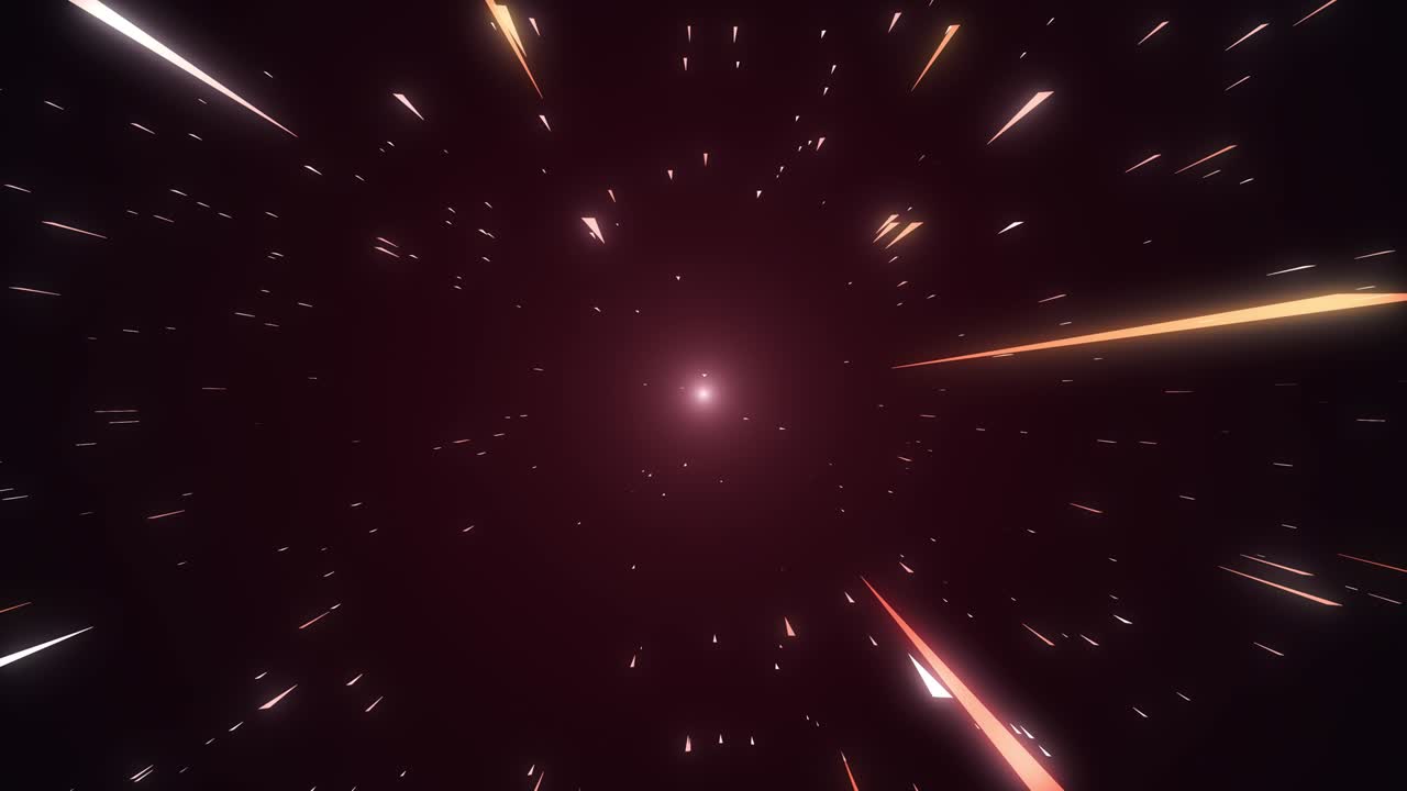 retro abstracto de movimiento de deformación o hiperespacio en el rastro de la línea rosa