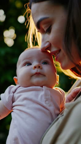 mother and baby in the park
