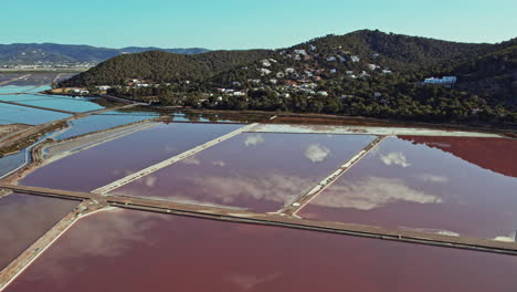 salt flats in parc natural de ses salines during daytime in ibiza, spain