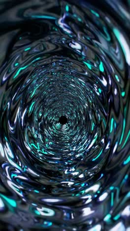 abstract neon light vortex tunnel