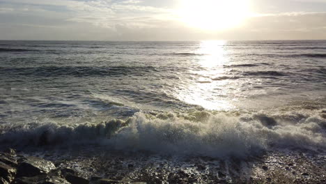 waves in slow motion. france