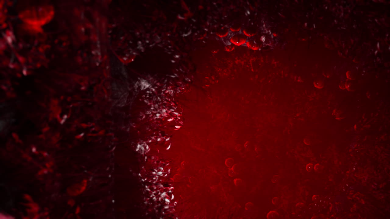 Abstract Red Liquid Texture