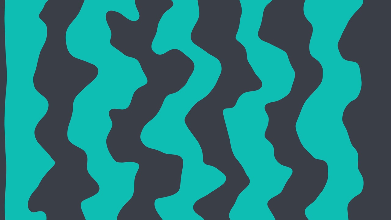 The background full of animated waves, After effect