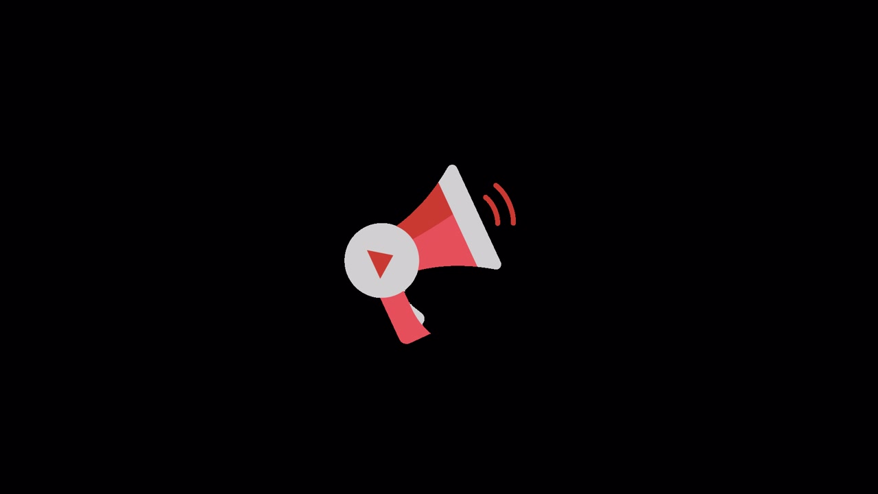 Animazione icona video marketing