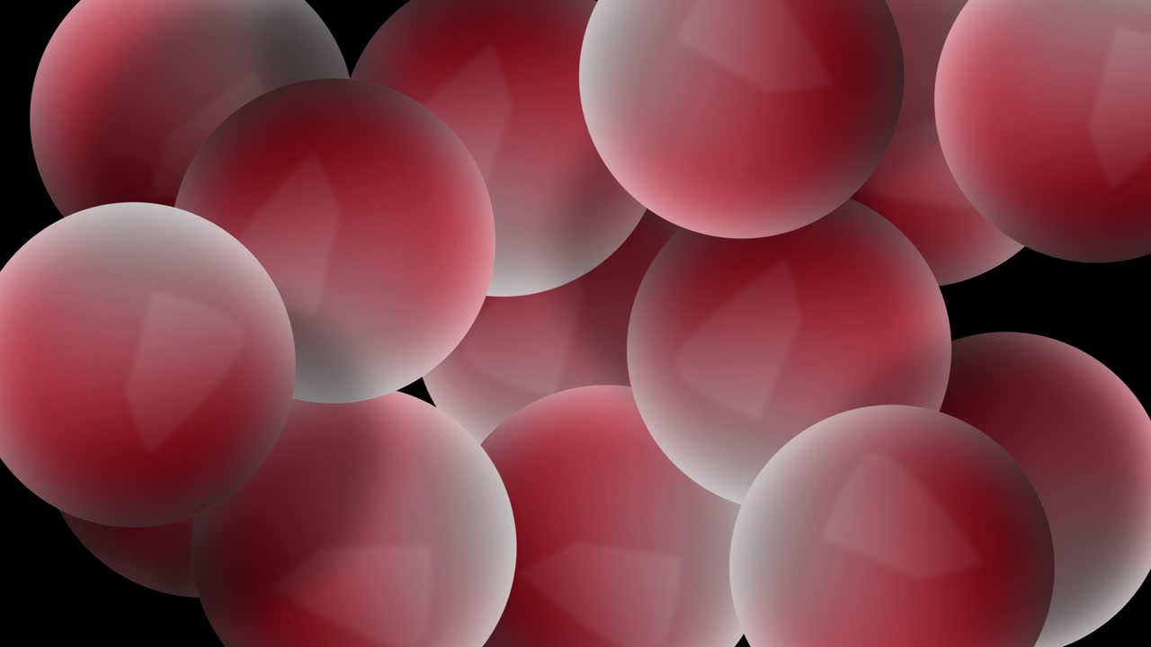 Abstract Sphere Balloons or Balls Wiggle Funny Background