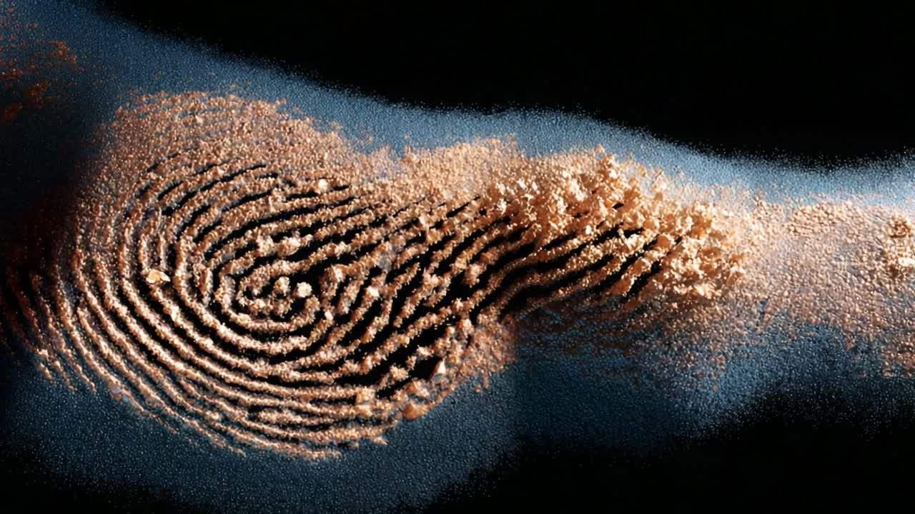 A Magnificent Close-Up of Unique Fingerprint Patterns Showcasing Intricate Details and Natural Textures Representing Identity and Individuality Captured in Visually Stunning Visuals