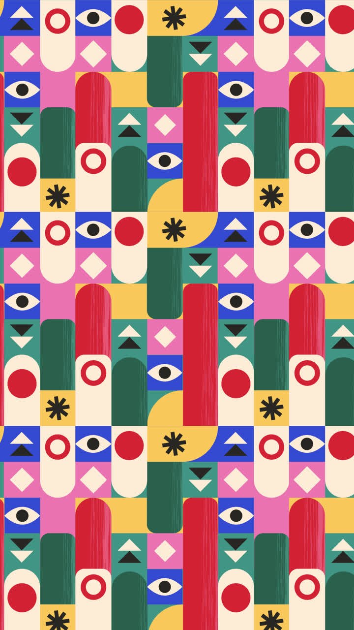 Colorful Geometric Abstract Pattern